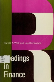 Cover of Readings in finance by Harold Arthur Wolf