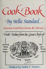 Cover of Cook book by Stella Standard