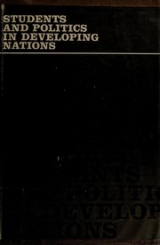 Front cover of Students and politics in developing nations by Donald K. Emmerson