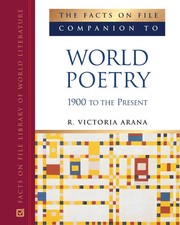 Front cover of The Facts on File companion to world poetry, 1900 to the present by R. Victoria Arana