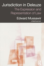 Front cover of Jurisdiction in Deleuze by Edward Mussawir
