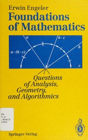 Cover of Foundations of mathematics by Erwin Engeler