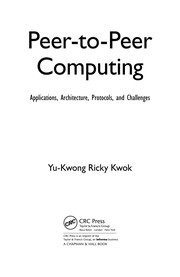 Cover of Peer-to-peer computing by Yu-Kwong Ricky Kwok