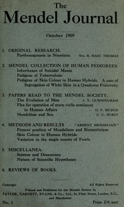 Front cover of The Mendel journal by Mendel Society