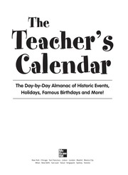 Front cover of The teacher's calendar by Editors of Chase's