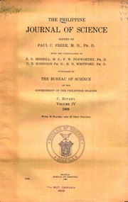 Front cover of The Philippine journal of science by Philippines. Bureau of Science
