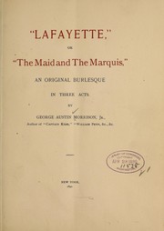 Cover of "Lafayette" by George Austin Morrison
