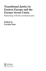 Front cover of Transitional justice in Eastern Europe and the former Soviet Union by Lavinia Stan