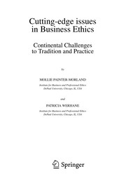 Cover of Cutting-edge issues in Business Ethics by Mollie Painter-Morland