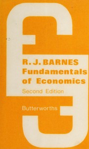 Front cover of Fundamentals of economics by Robert Johnson Barnes