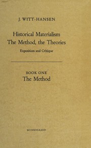 Cover of Historical materialism by Johannes Witt-Hansen