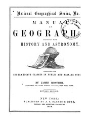 Front cover of Manual of geography, combined with history and astronomy by James Monteith