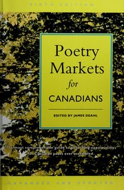 Front cover of Poetry Markets for Canadians by James Deahl