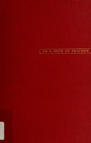Front cover of On a note of triumph by Norman Corwin