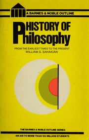 Front cover of Outline-history of philosophy by William S. Sahakian