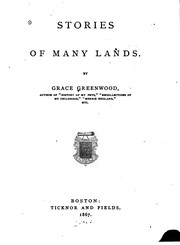 Cover of Stories of many lands by Grace Greenwood