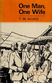 Cover of One man, one wife by Aluko, T. M.