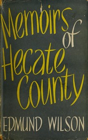 Front cover of Memoirs of Hecate County by Edmund Wilson