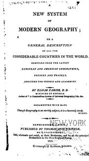 Cover of A New System of Modern Geography, Or, A General Description of All the Considerable Countries in .. by Elijah Parish