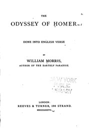 Front cover of The Odyssey of Homer: Done Into English Verse by Όμηρος