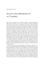 Cover of Islam and modernity in Turkey by Brian Silverstein