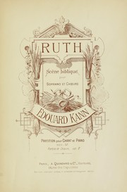 Cover of Ruth by Édouard Kann