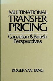 Cover of Multinational transfer pricing by Roger Y. W. Tang