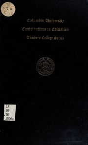 Front cover of The contribution of the Arabs to education by Khalil Totah