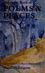 Front cover of Faber Book of Poems and Places by Geoggrey Grigson