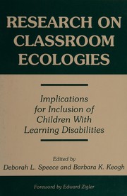 Cover of Research on classroom ecologies by Barbara K. Keogh