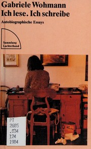Front cover of Ich lese, ich schreibe by Gabriele Wohmann
