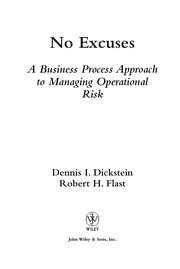 Cover of No excuses by Dennis I. Dickstein