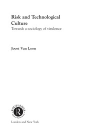 Cover of Risk and technological culture by Joost van Loon
