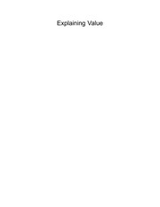 Cover of Explaining values and other essays in moral philosophy by Gilbert Harman
