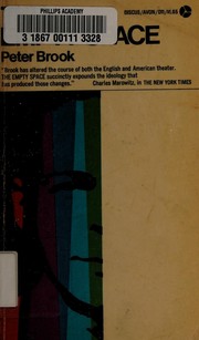 Cover of The empty space by Brook, Peter