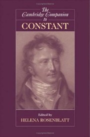 Front cover of The Cambridge companion to Constant by Helena Rosenblatt