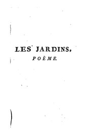 Cover of Les jardins by Jacques Delille