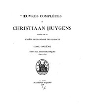 Cover of Oeuvres complètes de Christiaan Huygens by Christiaan Huygens