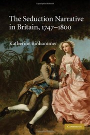 Front cover of The seduction narrative in Britain, 1747-1800 by Katherine Binhammer