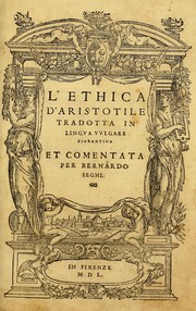 Cover of L'Ethica d' Aristotile by Aristotle