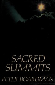 Cover of Sacred summits by Peter Boardman