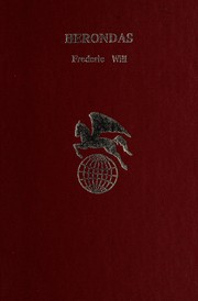 Cover of Herondas by Frederic Will