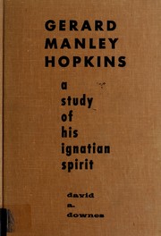 Cover of Gerard Manley Hopkins by David Anthony Downes