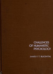 Front cover of Challenges of humanistic psychology by James F. T. Bugental