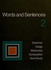 Front cover of Words and sentences, 6 by Howard K Battles