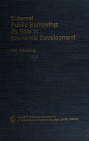 Cover of External public borrowing by Kaj Areskoug