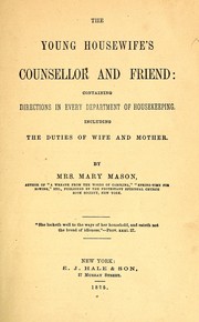 Front cover of The young housewife's counsellor and friend by Mary Mason
