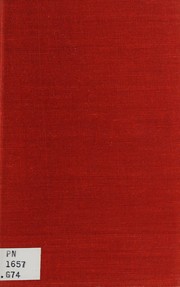 Front cover of The use of the drama by Harley Granville-Barker
