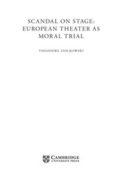 Cover of Scandal on stage! by Theodore Ziolkowski