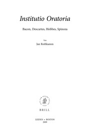 Front cover of Institutio oratoria by Jan Rothkamm